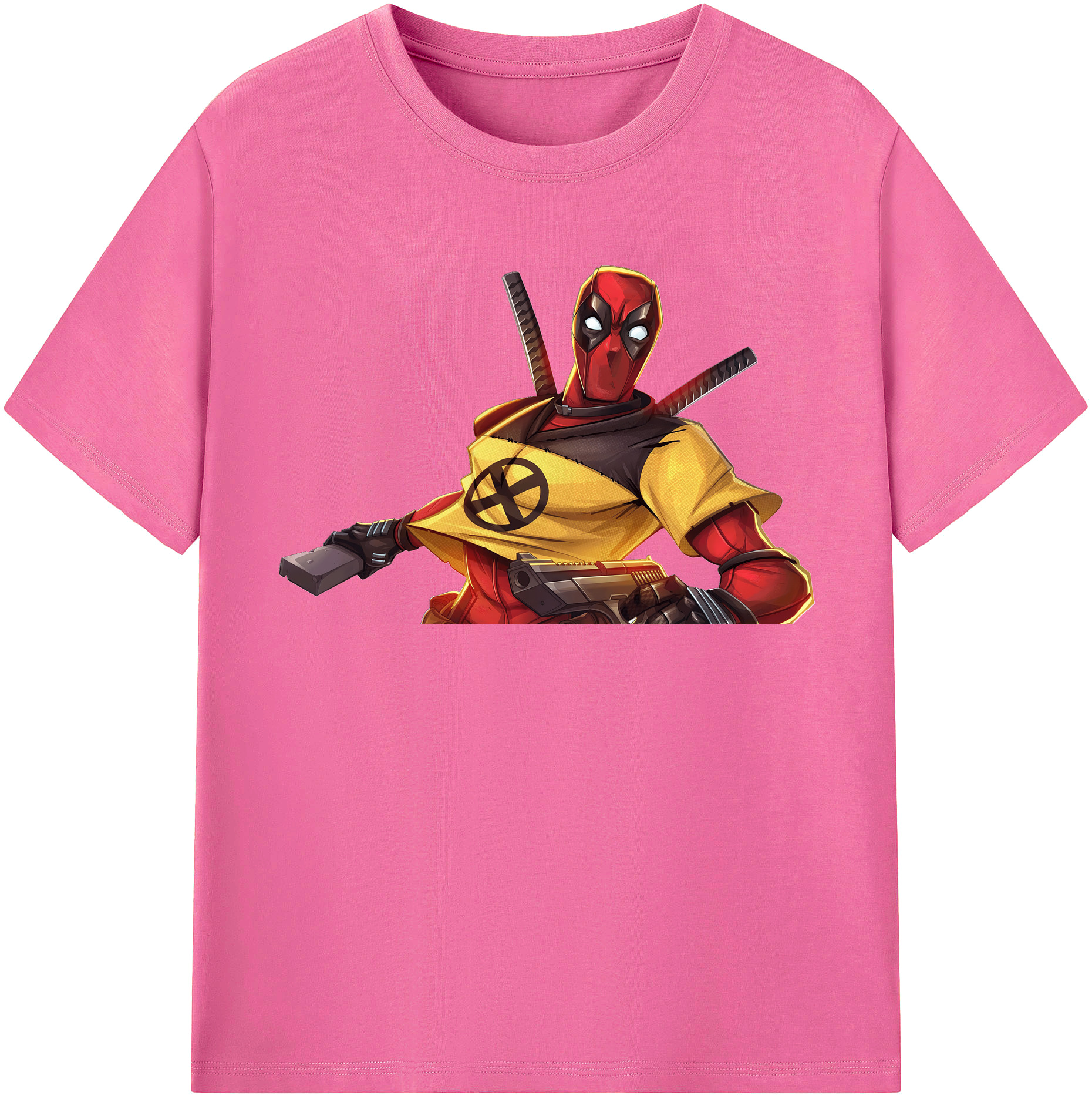 （画像用） Deadpool デッドプール レディースカジュアルプリントTシャツ（綿100％）
